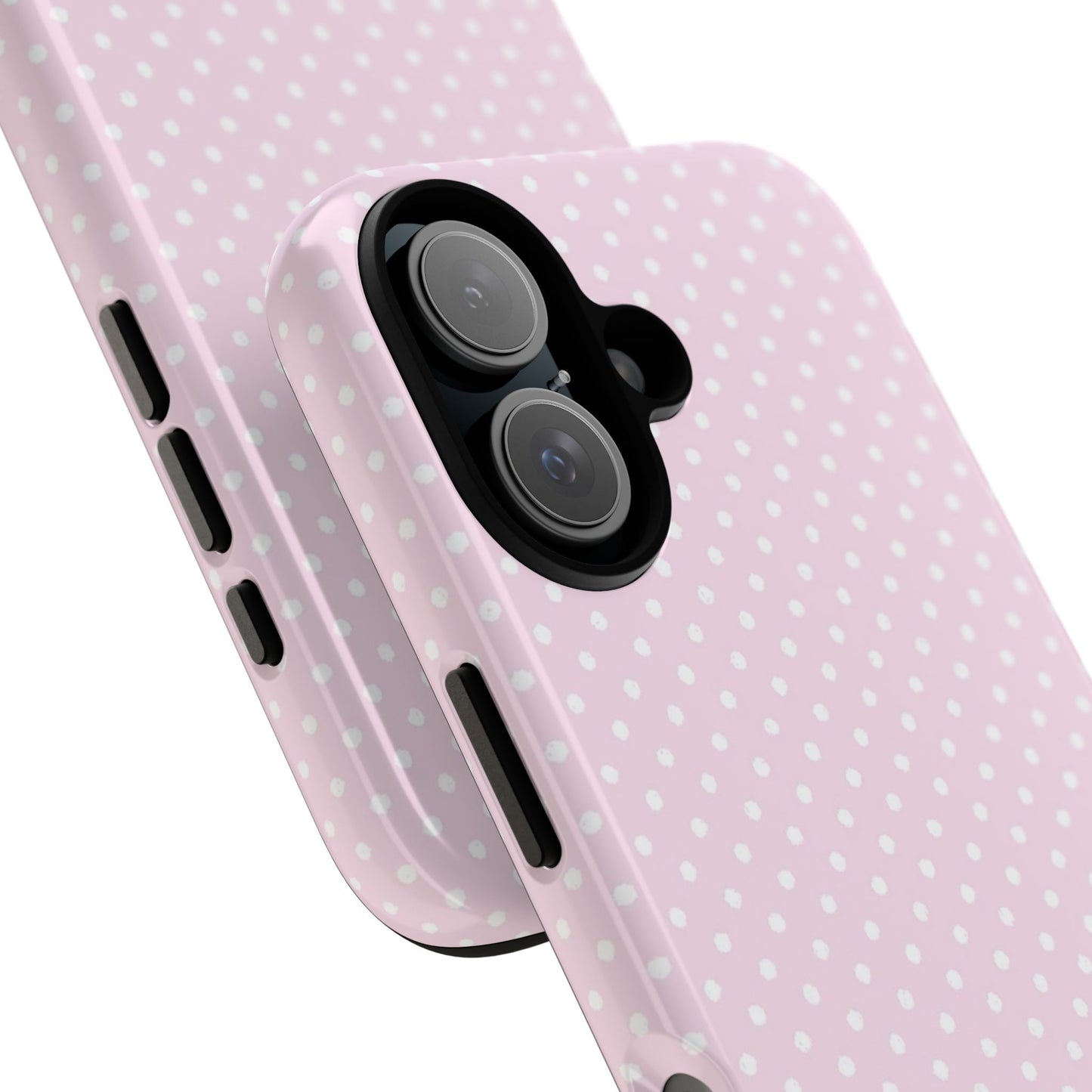 Baby pink polka dot
