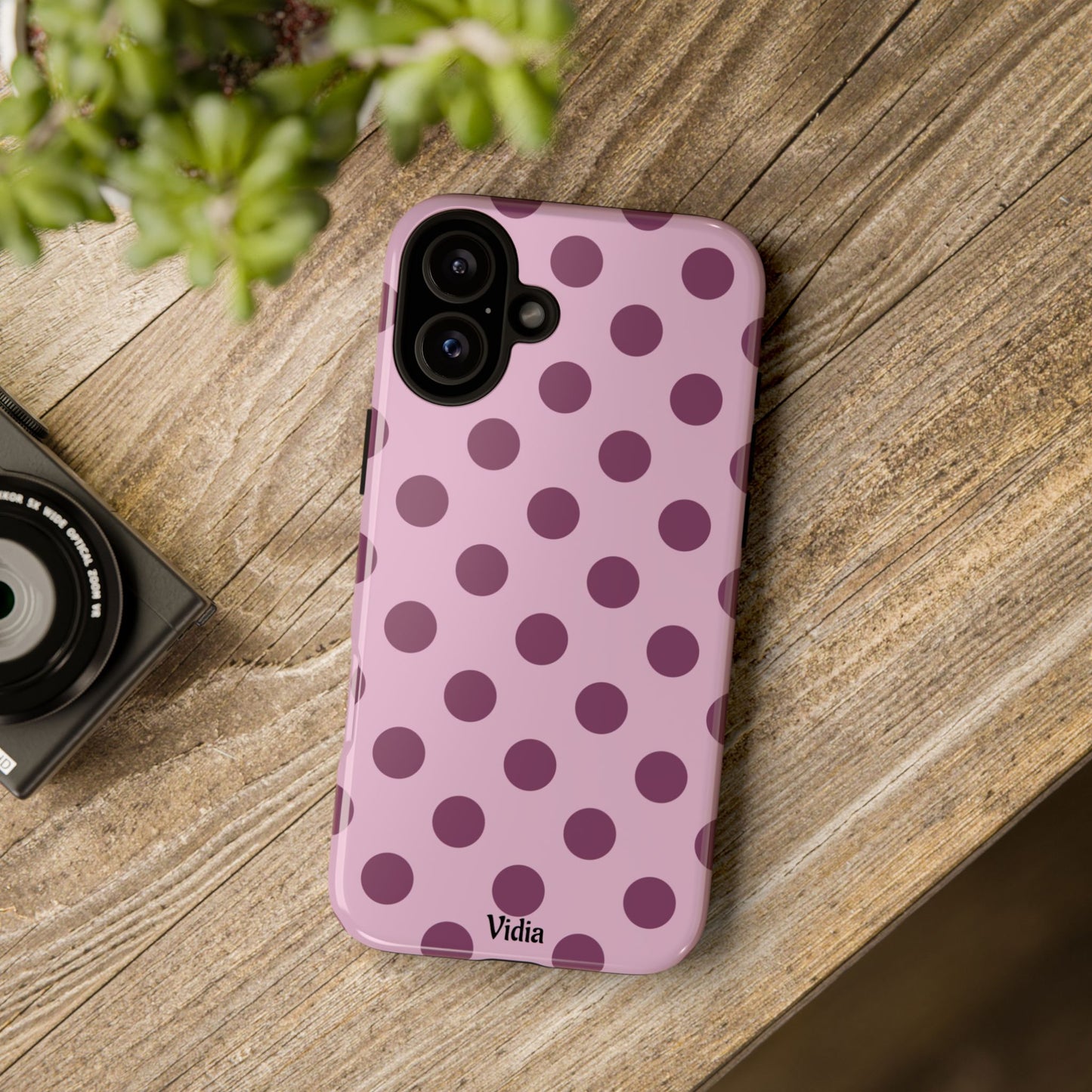 Berry polka dot
