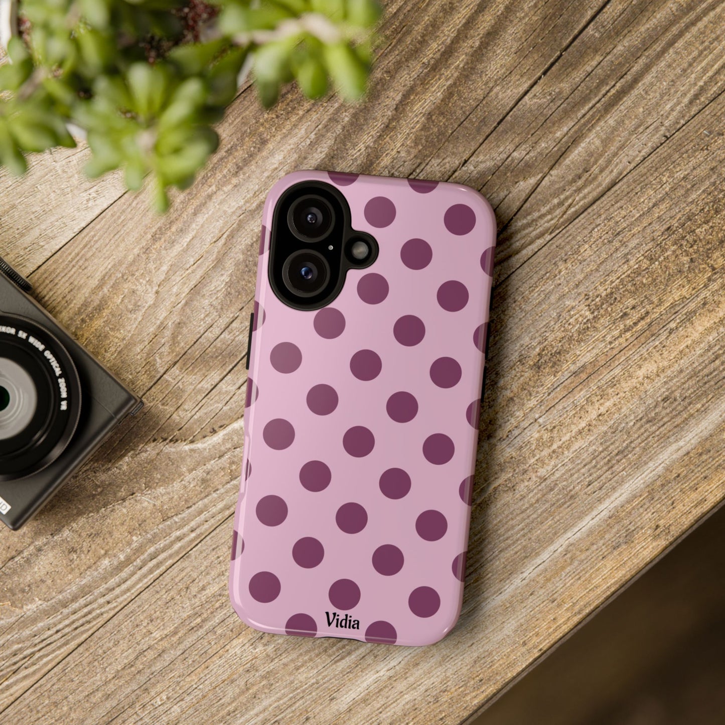 Berry polka dot