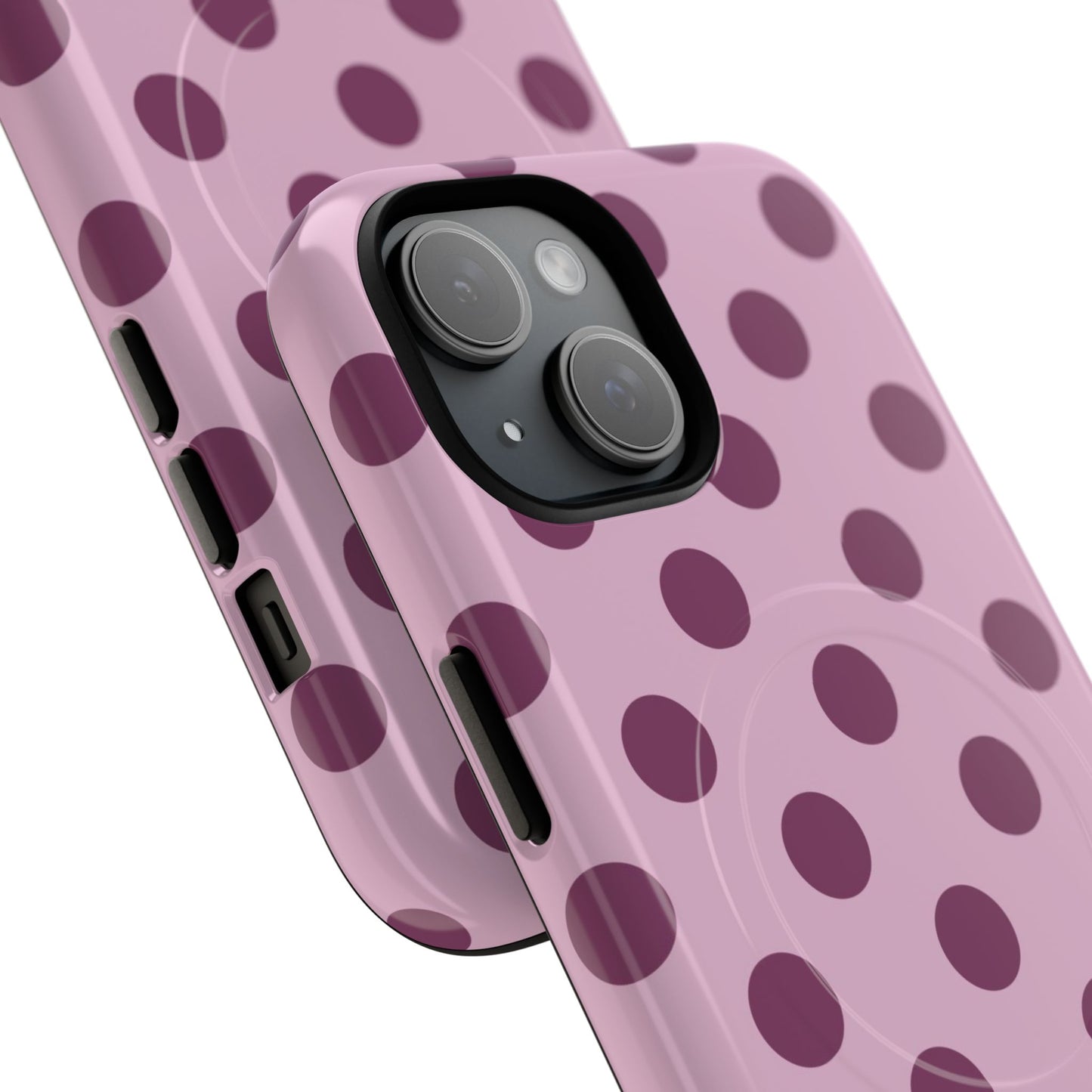 berry polka dot MagSafe