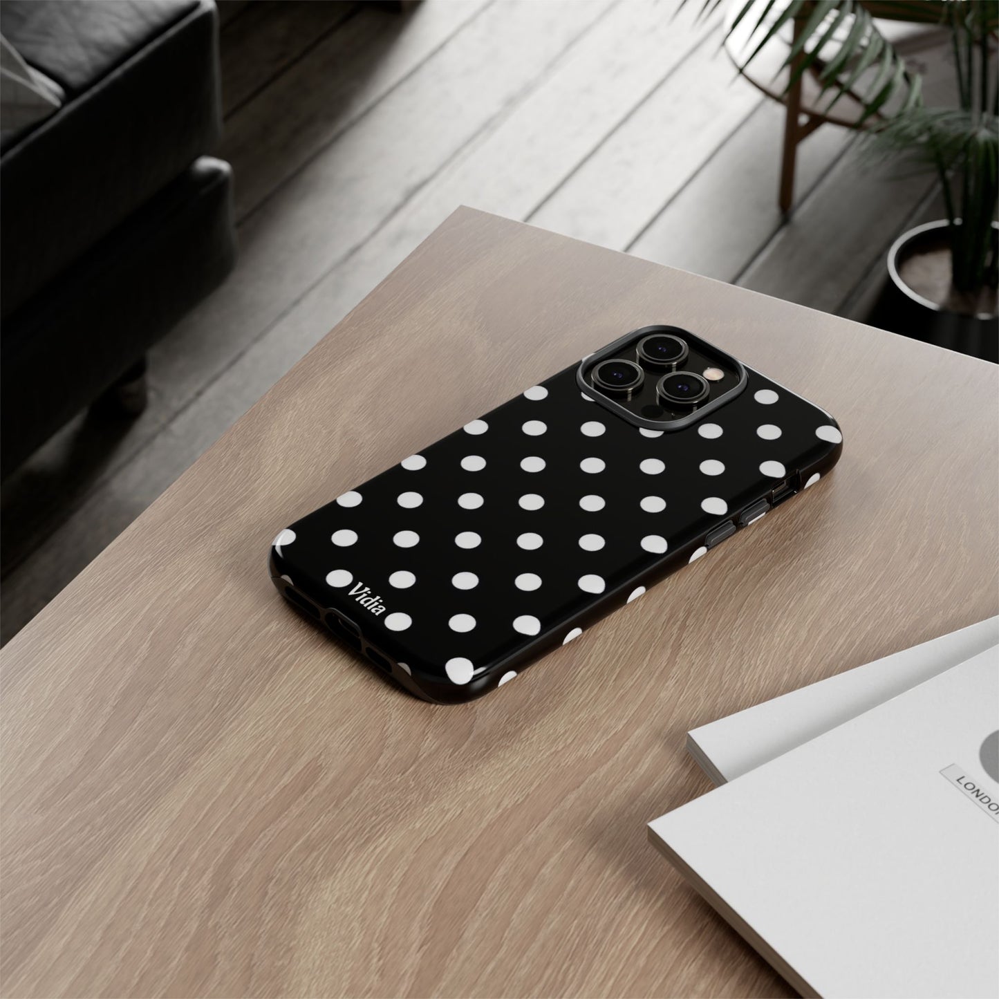 Black & White polka dot