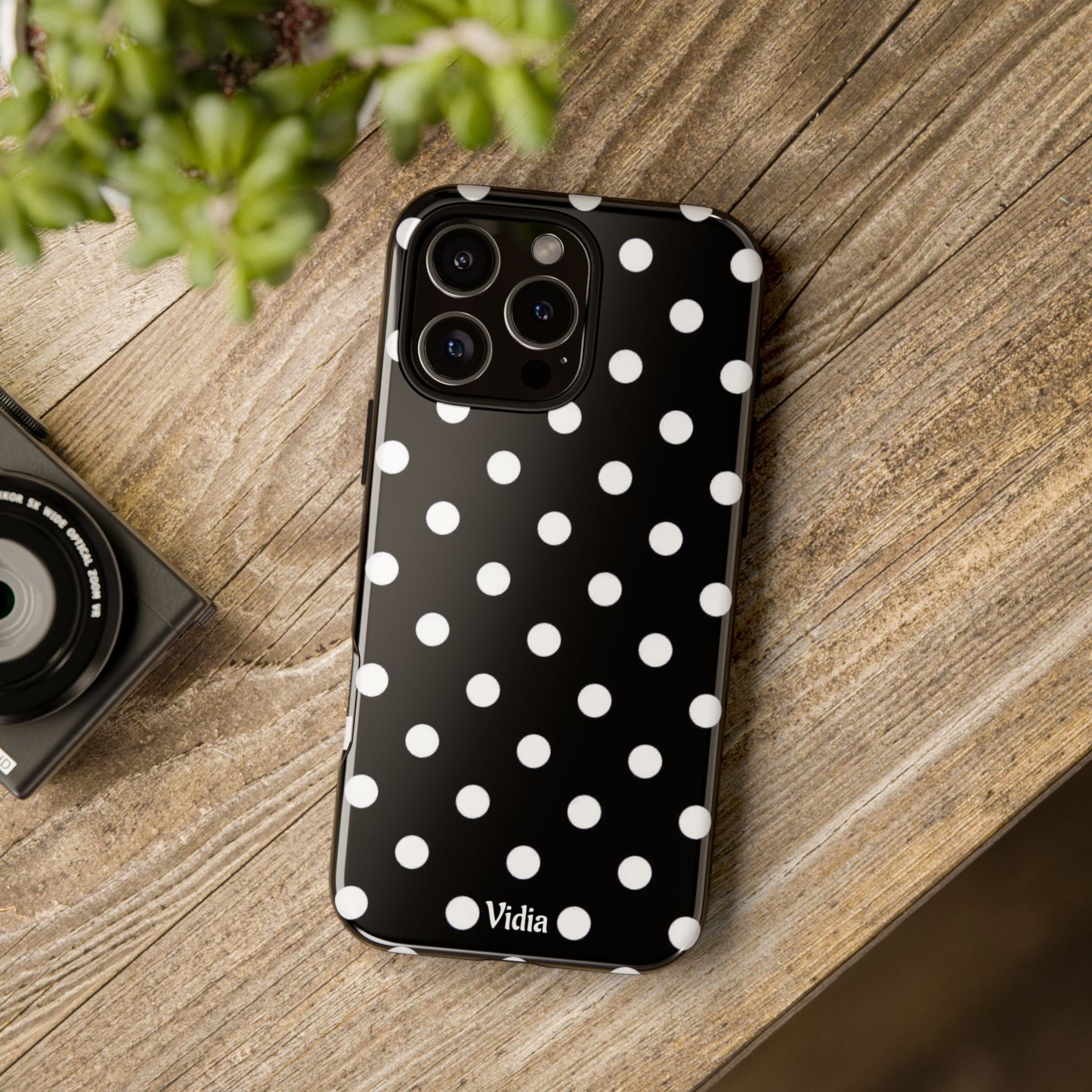 Black & White polka dot