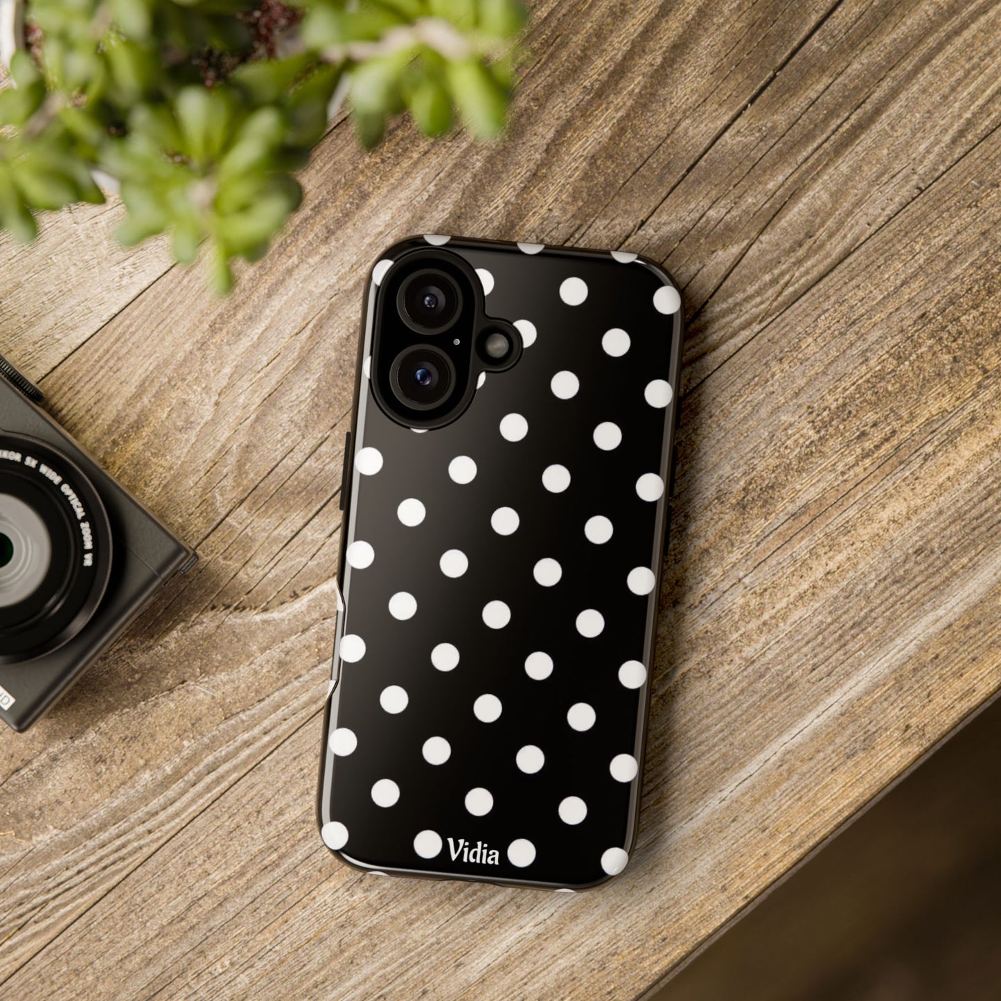 Black & White polka dot