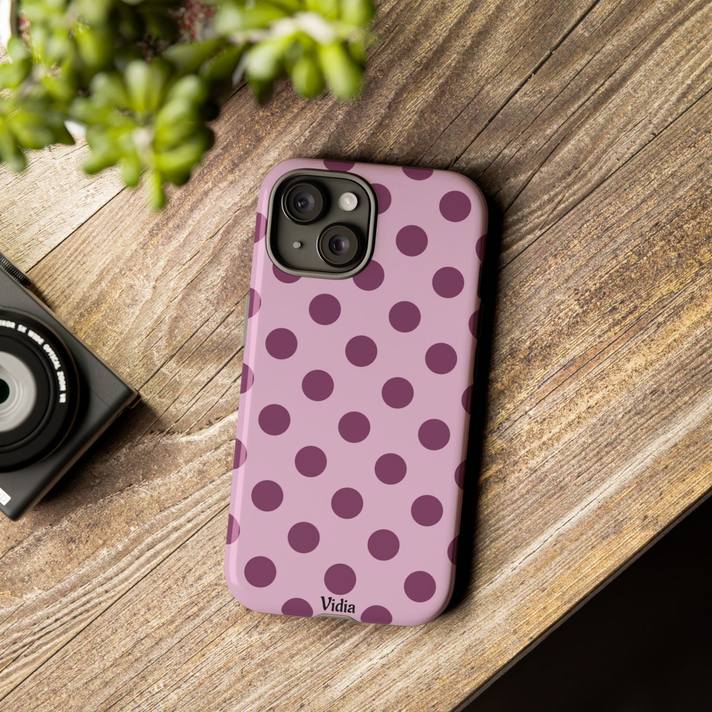 Berry polka dot