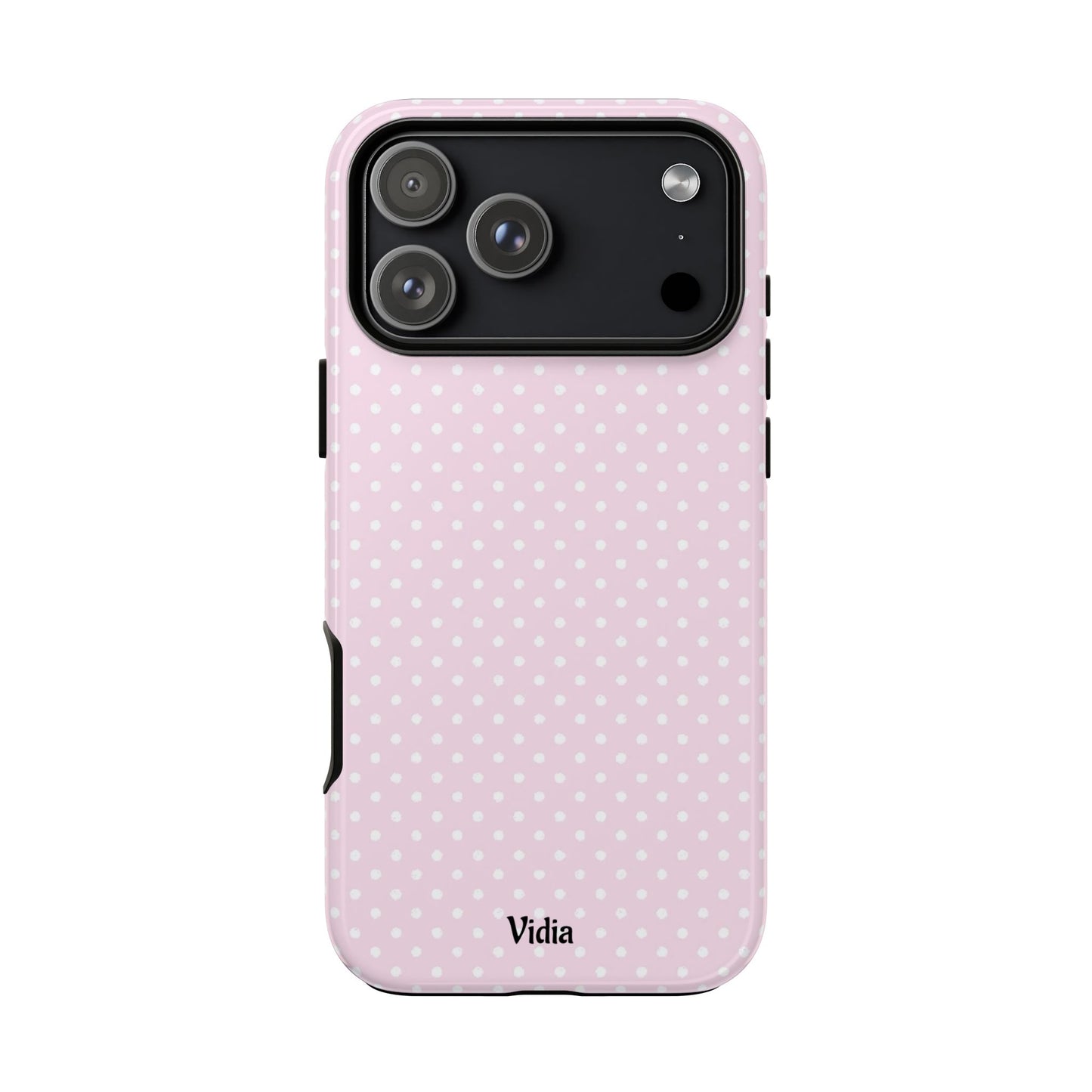 Baby pink polka dot