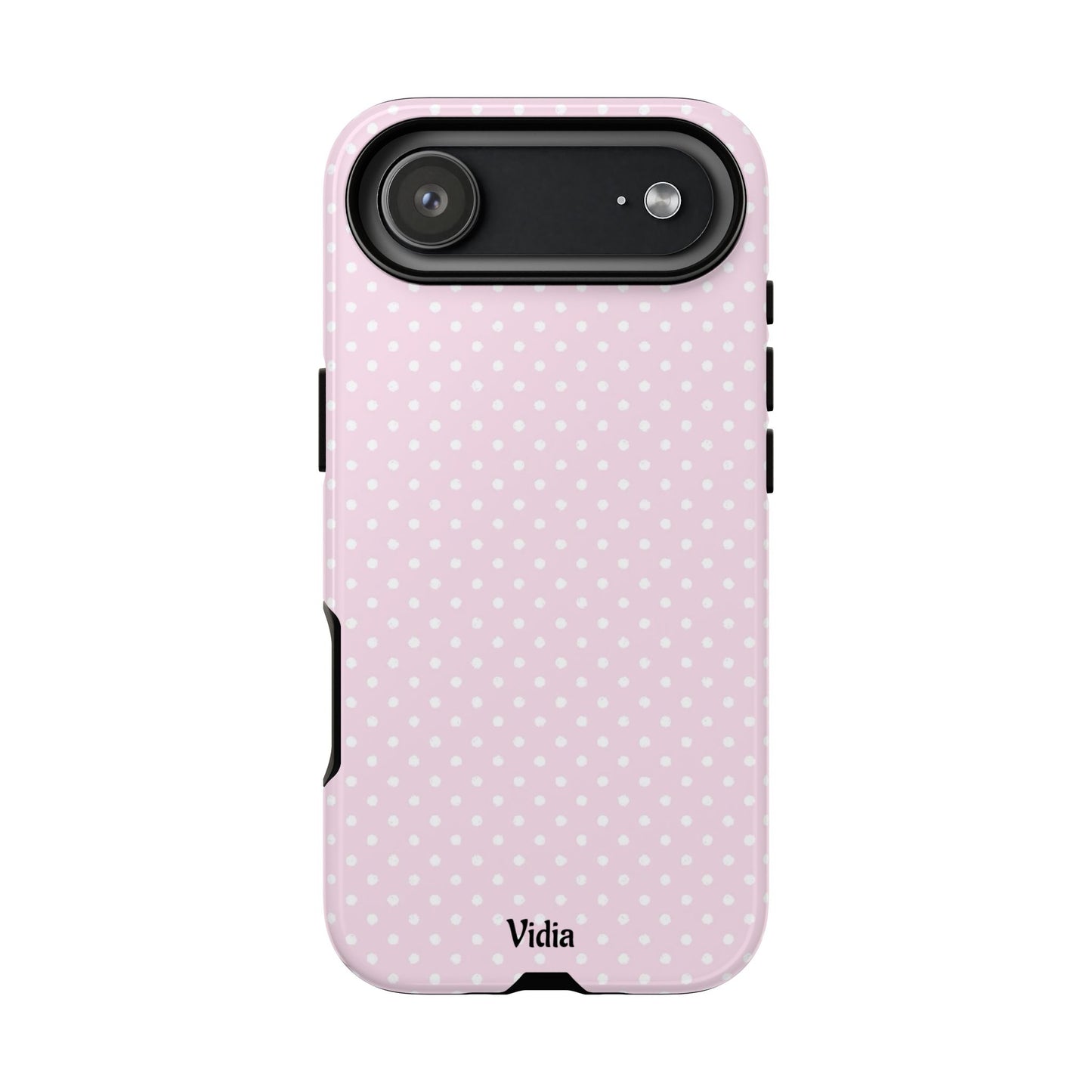 Baby pink polka dot