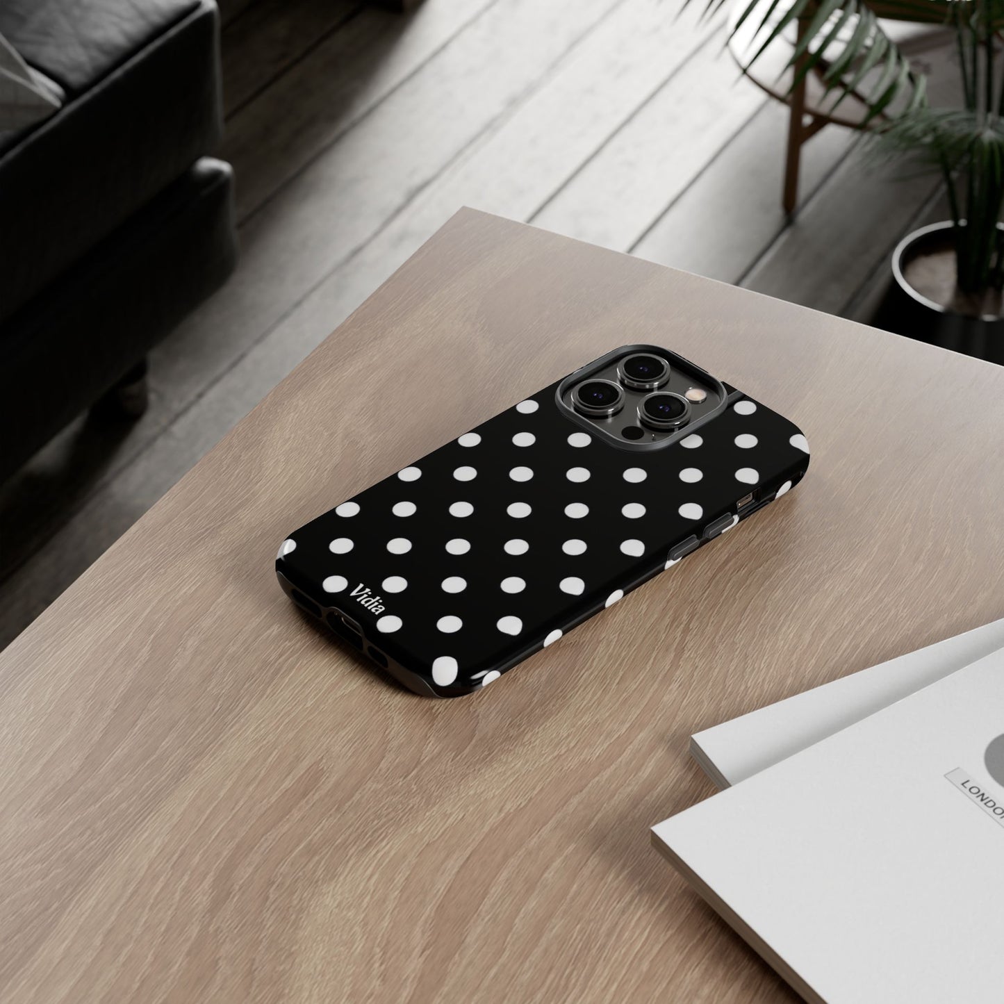 Black & White polka dot