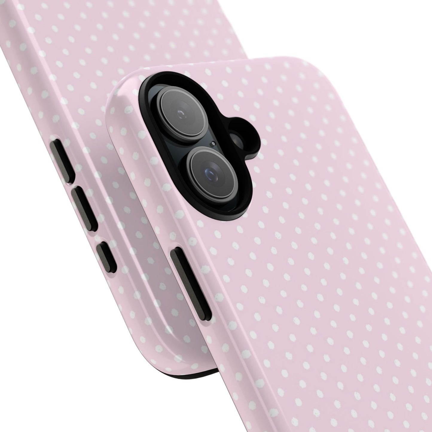 Baby pink polka dot