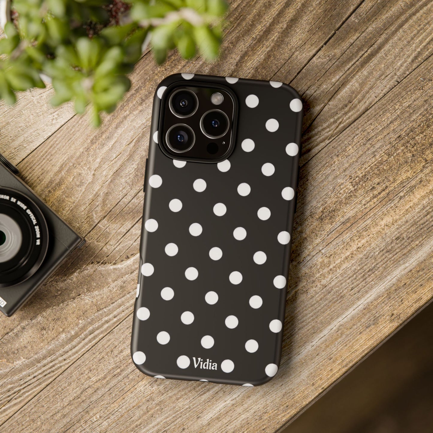 Black & White polka dot