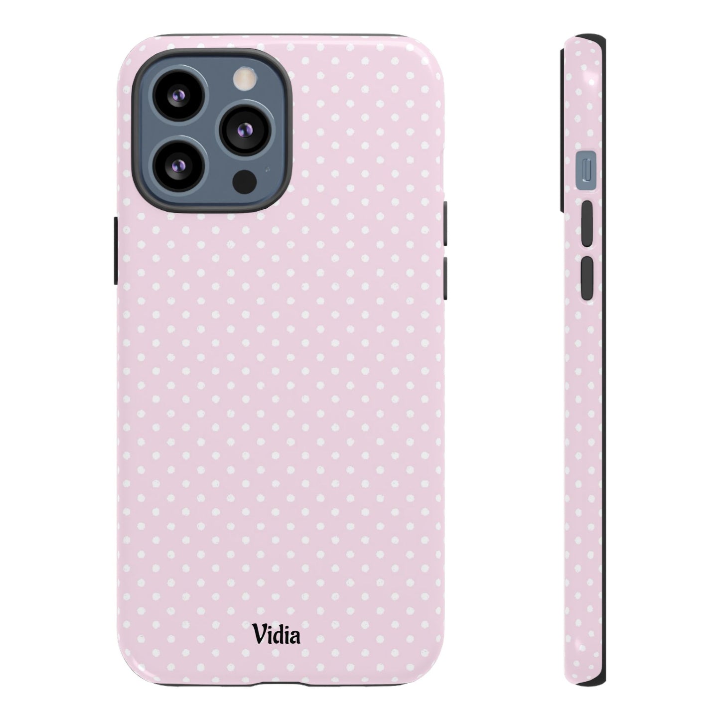 Baby pink polka dot