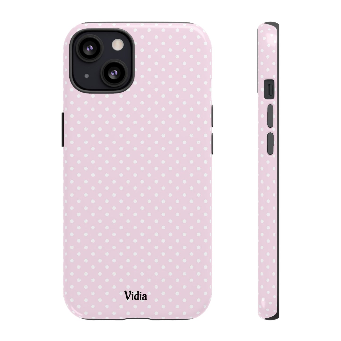 Baby pink polka dot