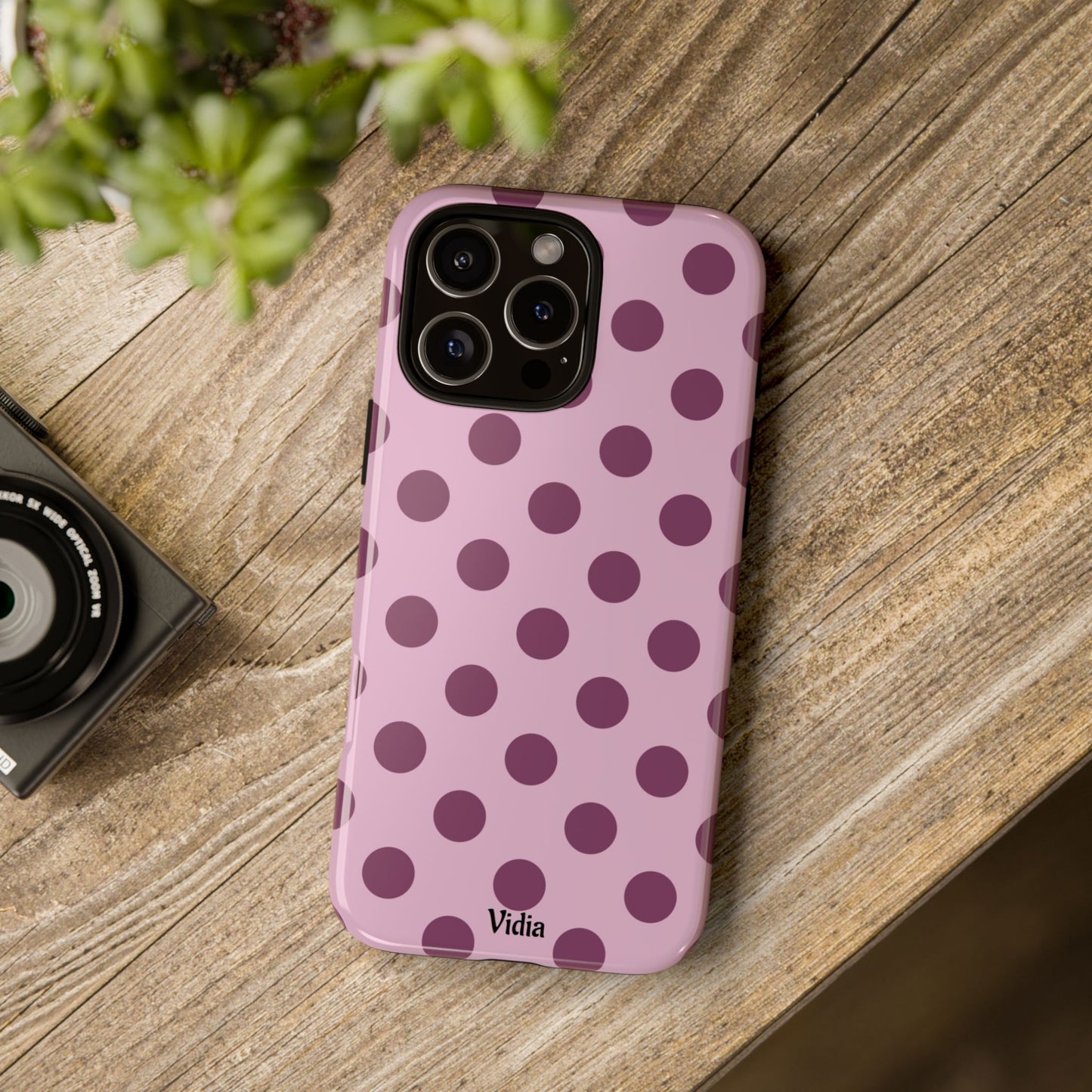 Berry polka dot