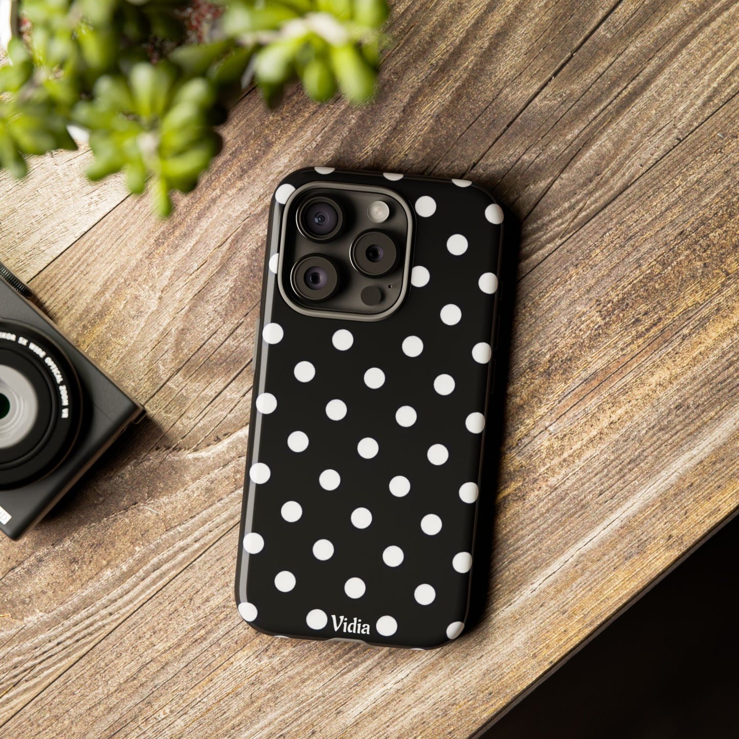 Black & White polka dot