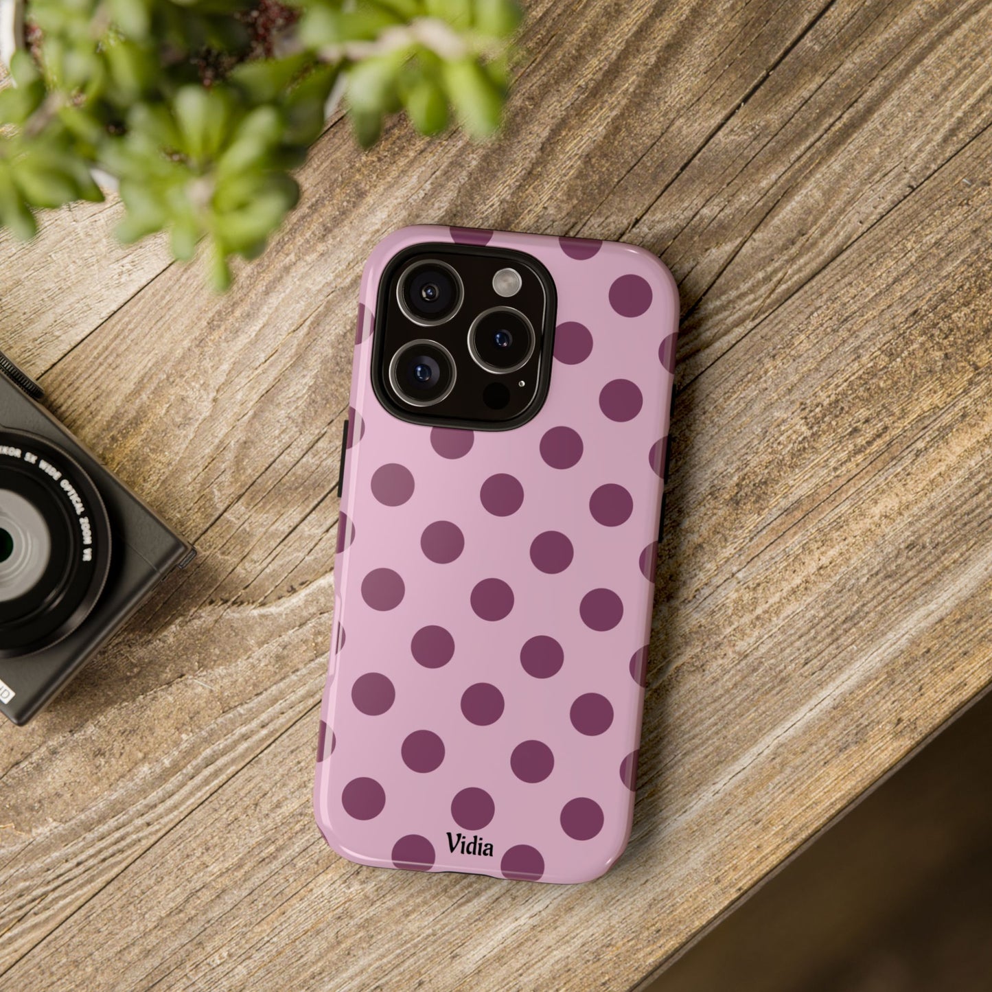 Berry polka dot