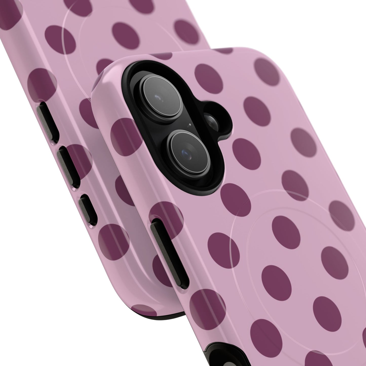 berry polka dot MagSafe