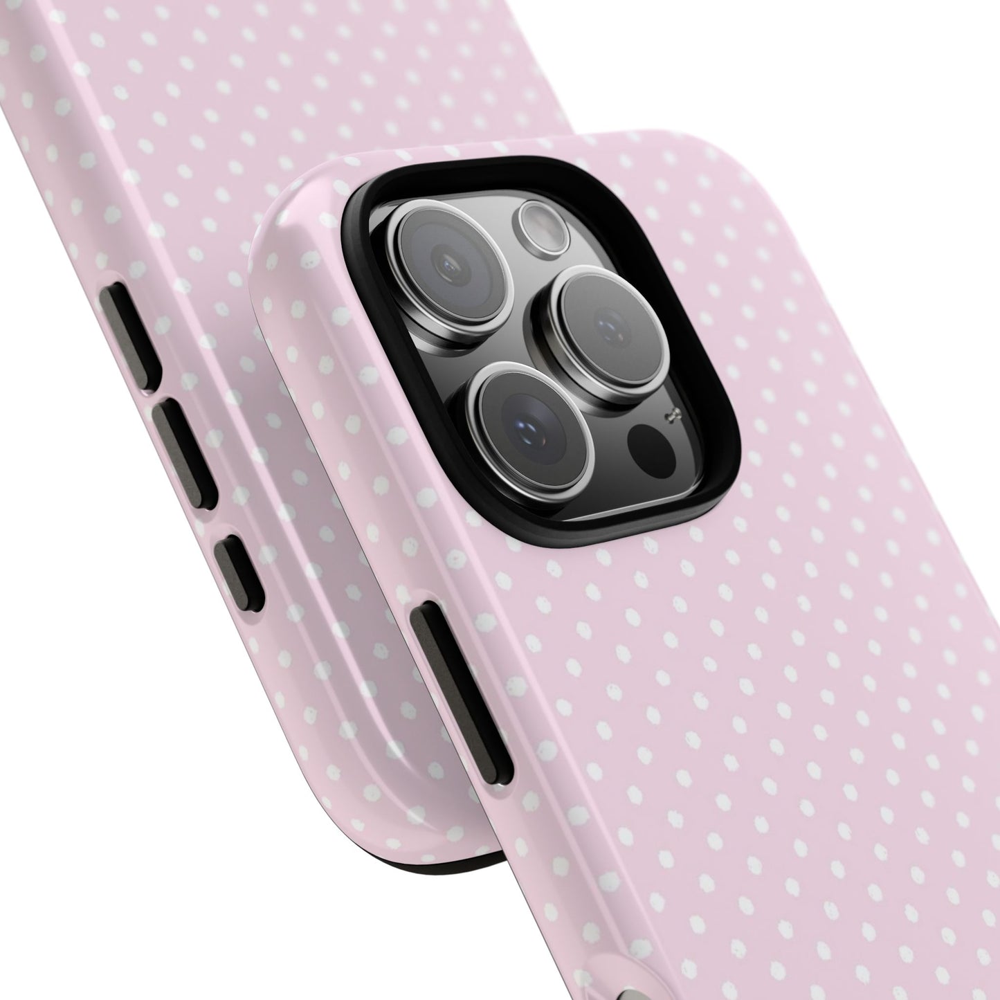 Baby pink polka dot