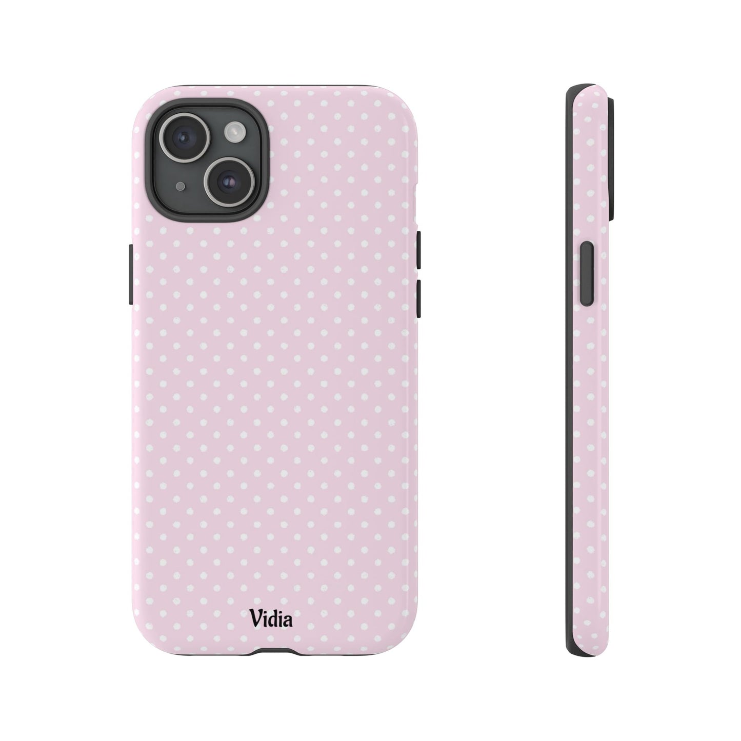 Baby pink polka dot