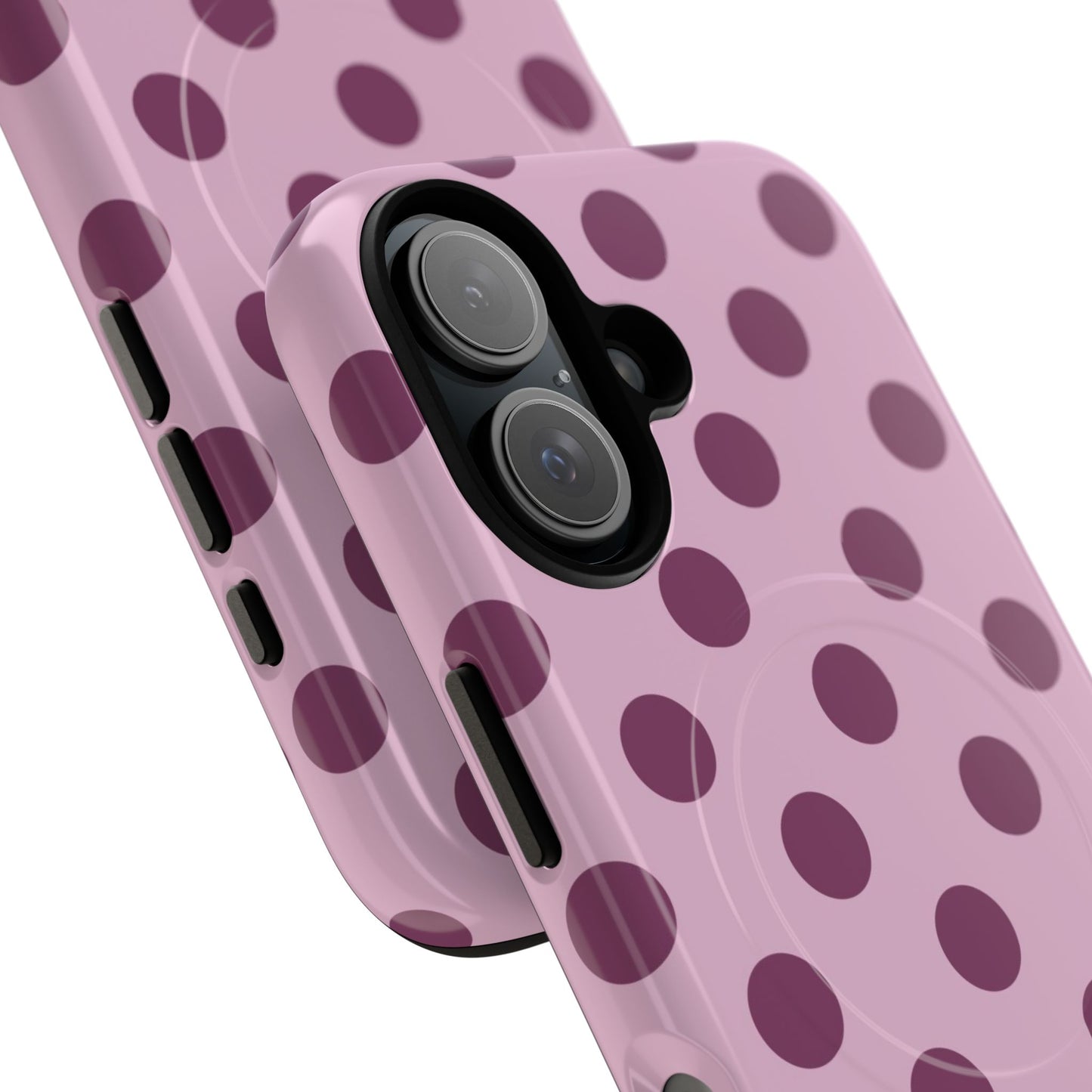 berry polka dot MagSafe